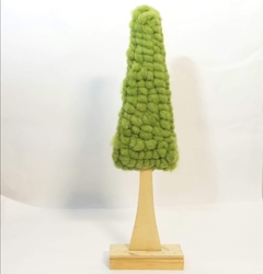 Árbol navideño madera y fieltro 50 cm de alto