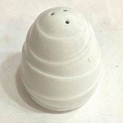 Salero cerámica blanca texturada