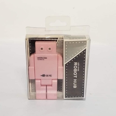 Puerto Usb Robot rosa - comprar online