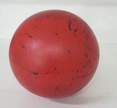 Esfera roja veteada rojo y negro 8 cm