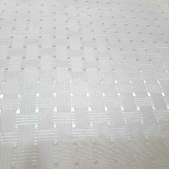Cortina de baño natural texturada cuadrado antimancha e impermeable