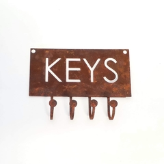 Perchero para llaves óxido keys x 4