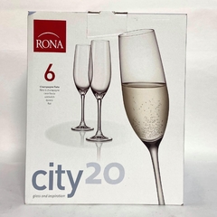 Set x 6 champagne cristal