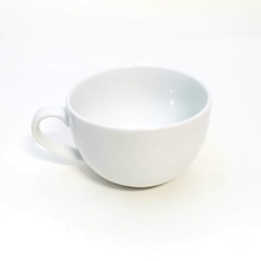 Taza cerámica blanca