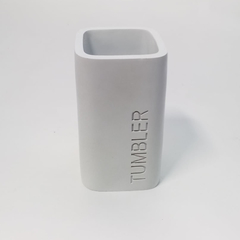 Porta cepillo resina Tumbler blanca