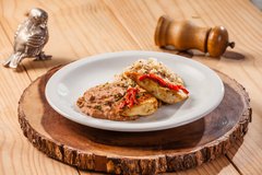 Filé de frango e pimentão assado com feijão de côco light com arroz integral - 350g - comprar online