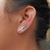 Brinco de Prata Ear Cuff Folha Riscada - comprar online