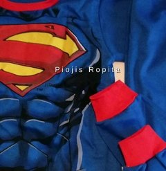 Set Disfraz Superman musculos Remera manga larga y Pantalon Pijama en internet