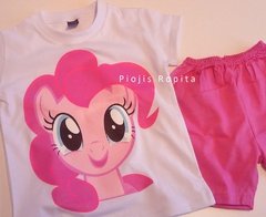 Set 2p de my little pony remera y short pijama