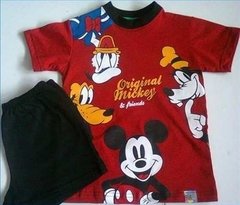 Set Personajes Disney Mickey Donald Goofy Pluto Remera y Short en internet