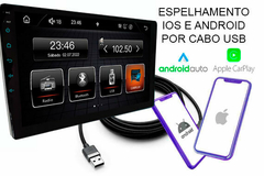 Multimídia RS-908BR Prime CarPlay Slim - Jcar Acessorios | Acessórios automotivos em Fortaleza | Parcelamos em 12x | Melhores marcas do mercado