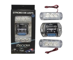 Kit Strobo Zendel X8 VERMELHO C/ 2 Faróis Leds + Efeitos Central - loja online