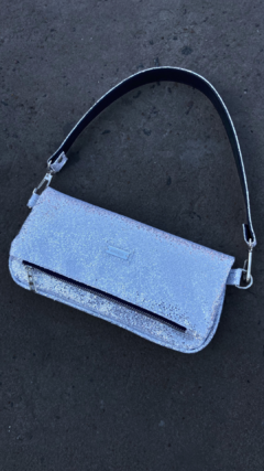 Mini bag glitter plateado - comprar online