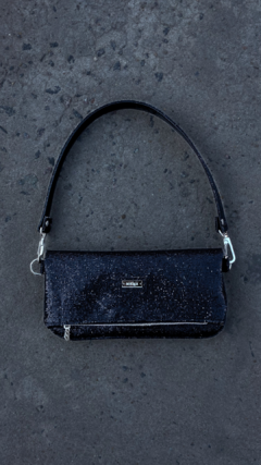 Mini bag negro glitter - tienda online