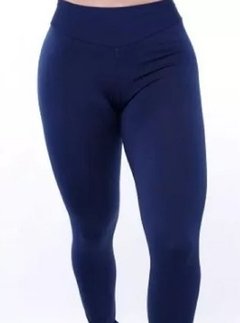 Calça Legging Fitness Poliamida Lisa | (Azul Marinho) | Ref: LEGL042 - Promoção !!! - Identifica Moda