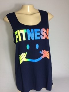 CAMISETA FITNESS REGATA VISCOLYCRA COM ESTAMPA NA FRENTE| TREINO | Ref: CRF06 - Oferta !!!