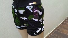 Imagem do Short Feminino Fitness Cintura Alta com Bolso| (Camuflado / Exercito / Militar) | Ref: SHORPE01MI Super Promoção!!!