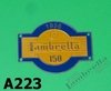 Insignia Metálica Para Lambretta Ld 56' Original