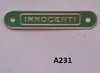 Insignia Asiento Lambretta Innocenti Verde - A231
