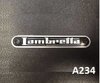 Insignia Asiento Lambretta Negro - A234
