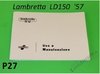 MANUAL DEL PROPIETARIO LAMBRETTA LD 57 EN ITALIANO