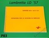 Manual de partes Lambretta LD'57 - P83