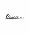 Placa brillante “Vespa 150”