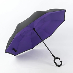 Paraguas de Sistema Invertido Reforzado Antiviento Colores - AFRODITA accesorios