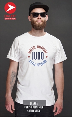 Camisa Judo Pan/SUL-Americano BRANCA (SUBLIMÁTICA)