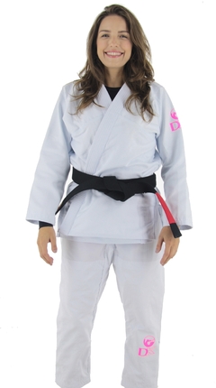 Kimono DRAGÃO Jiu Jitsu DK Branco FEMININO - comprar online