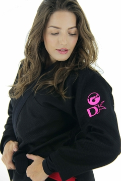 Kimono DRAGÃO Jiu Jitsu DK Preto FEMININO - comprar online