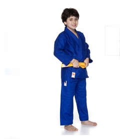 Kimono DRAGÃO Judo trançadinho Infantil Azul - comprar online