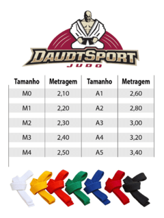 Faixa BRANCA BJJ - DaudtSport