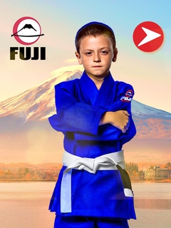 Kimono Judo Fuji Infantil Azul gramatura 500g/m2
