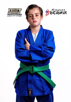 KIMONO SEISHIN JUDO REFORÇADO INFANTIL AZUL (Extra Forte)