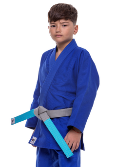 Kimono DRAGÃO Judo Infantil Bronze AZUL - comprar online