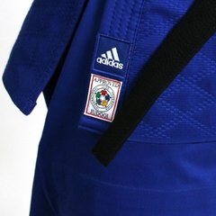 Kimono Judô adidas Champion II Azul - Selo eletrônico FIJ - DaudtSport