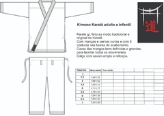 Imagen de Kimono Karatê Medium Kanvas tradicional K10 BRANCO