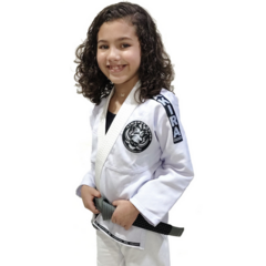 KIMONO AKIRA INFANTIL BRANCO TRANÇADO - JIUJITSU - comprar online