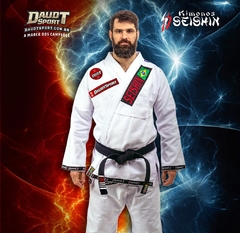 KIMONO SEISHIN JIUJITSU TRANÇADO PROFISSIONAL ADULTO BRANCO