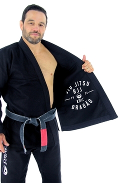 Dragão Kimono Jiu Jitsu Preto - comprar online