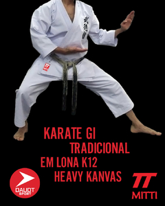 Karate Gi Tradicional em lona K12 Heavy Kanvas Branco - buy online