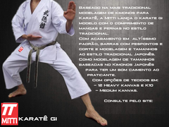 Karate Gi Tradicional em lona K12 Heavy Kanvas Branco - DaudtSport