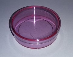 Imagem do Potinho de Acrílico Redondo 5x1,5cm incolor, azul ou rosa Transparentes