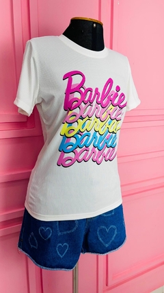 T-shirt Ribana Canelada Barbie - Fabi T-shirts