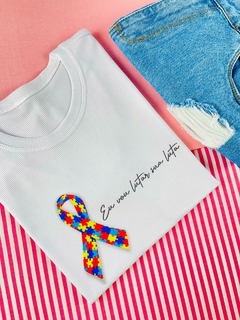 T-shirt Canelada Autismo - eu vou lutar sua luta - comprar online