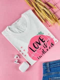 T-shirt ribana canelada Love is in the hair - comprar online