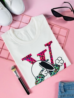 T-shirt ribana canelada LV SNOOPY - comprar online