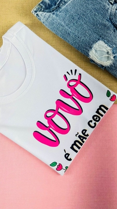 T-shirt Canelada Vovó é mãe com açúcar - comprar online