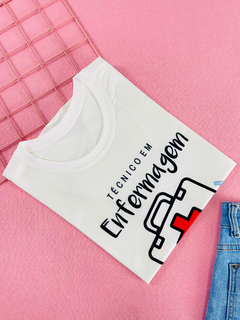 T-shirt ribana canelada Profissões Técnico em enfermagem - comprar online